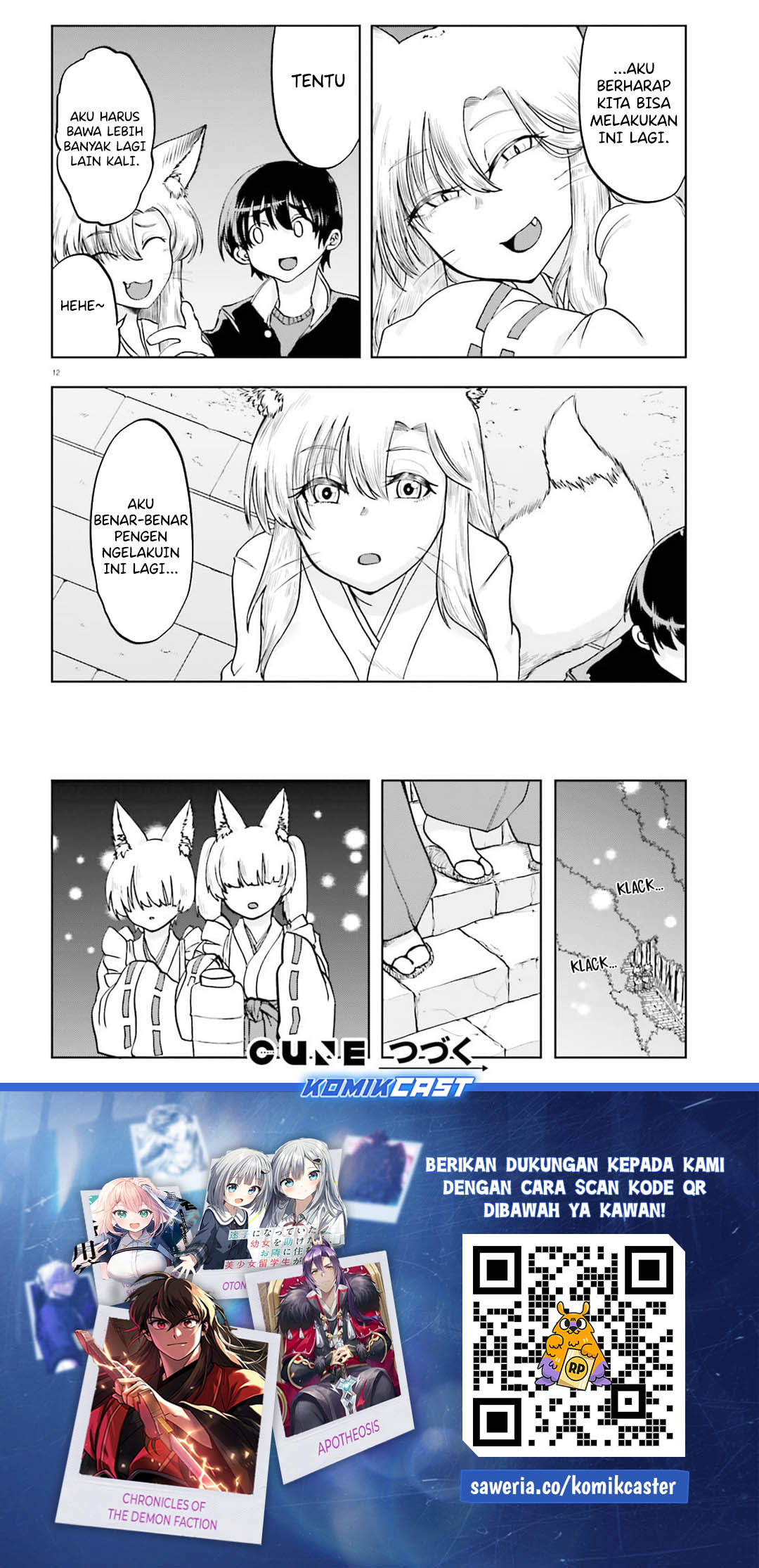 Okitsune Gal Katabami-san Chapter 18 Gambar 12