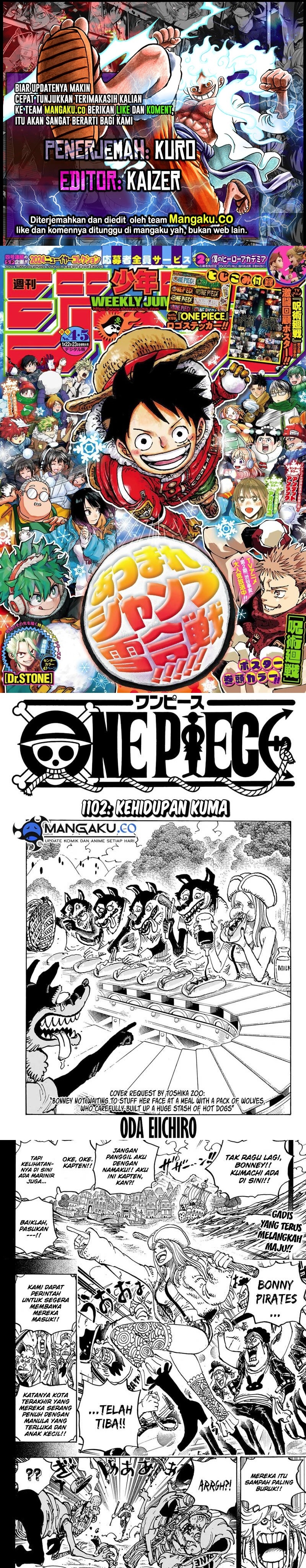 One Piece Chapter 1102 Gambar 1
