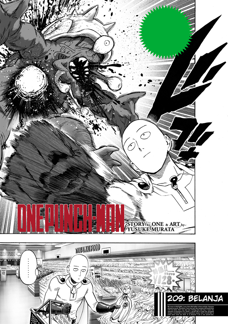 One Punch Man Chapter 209 New Gambar 1