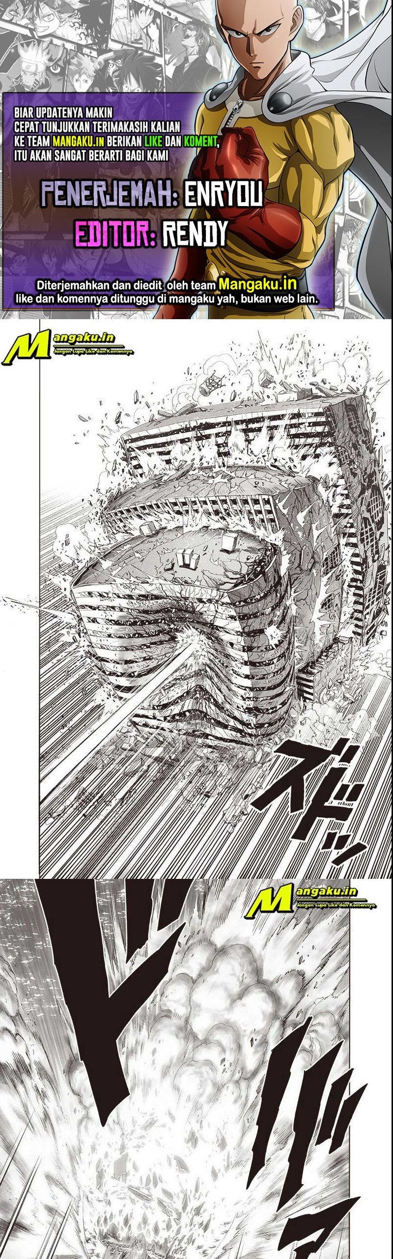 One Punch Man Chapter 213.2 Gambar 1