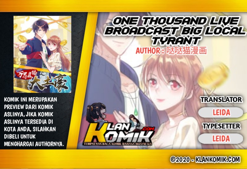 One Thousand Live Broadcast Big Local Tyrant Chapter 58 Gambar 1