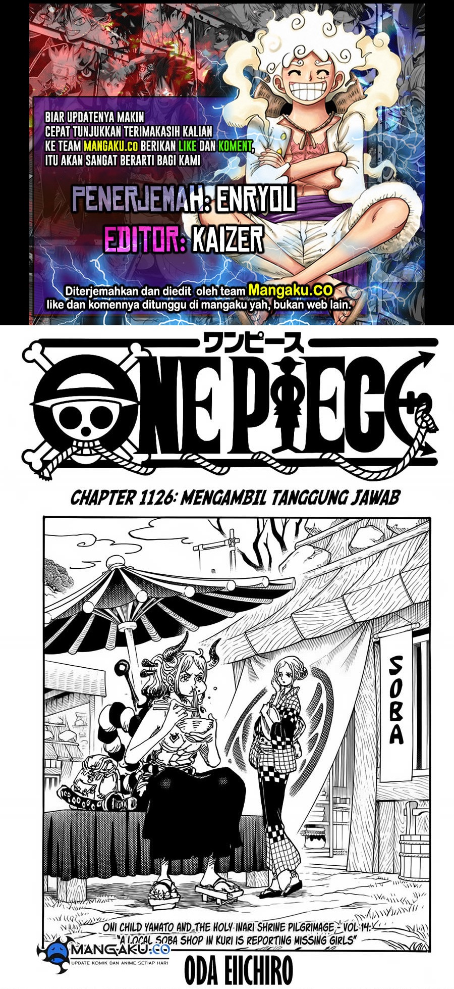 One Piece Chapter 1126 Gambar 1