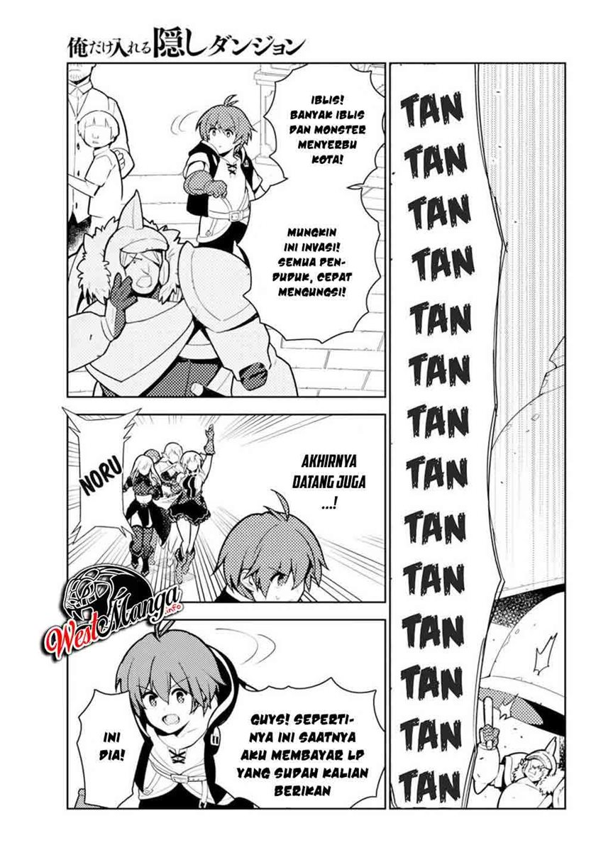 Ore dake Haireru Kakushi Dungeon: Kossori Kitaete Sekai Saikyou Chapter 50 Gambar 21