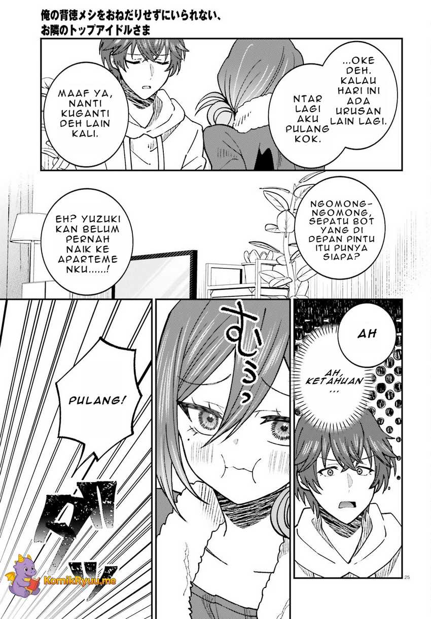 Ore no Haitoku Meshi o Onedari Sezu ni Irarenai Otonari no Top Idol-sama Chapter 06 Gambar 26