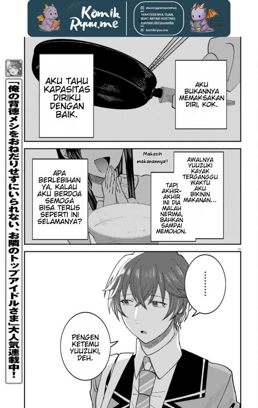 Ore no Haitoku Meshi o Onedari Sezu ni Irarenai Otonari no Top Idol-sama Chapter 09 Gambar 7