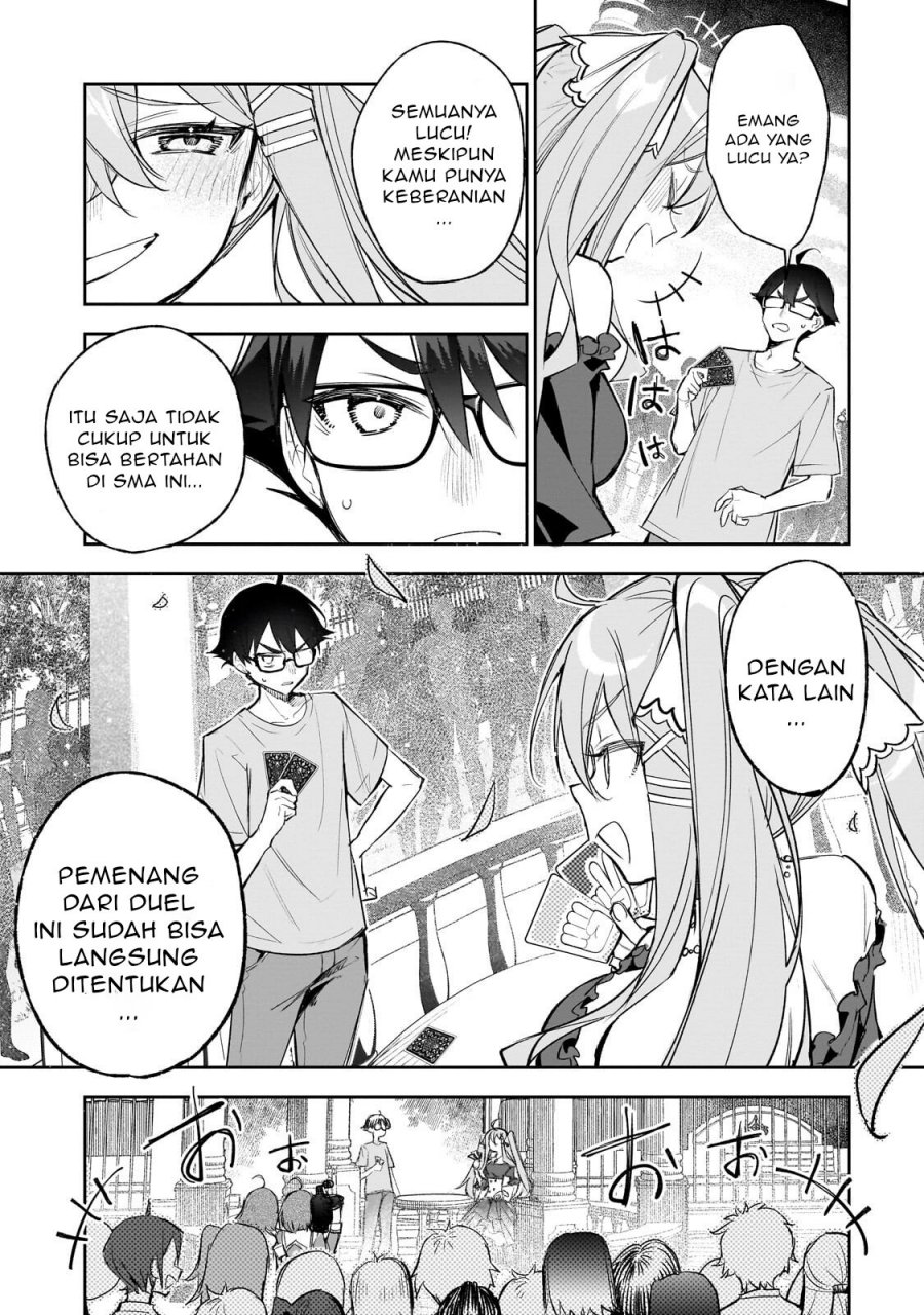 Ore wa Gakuen Zunou Battle no Ensyutsuka!: Jishou Mob ga Kage kara Egaku Saikyou Shujinkou Musou Scenario Chapter 02.2 Gambar 8