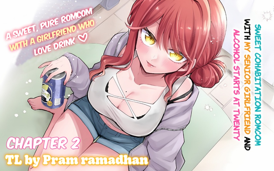Osake to Senpai Kanojo to no Amaama Doukyo Lovecome wa Nijuusai ni Natte kara Chapter 02 Gambar 1