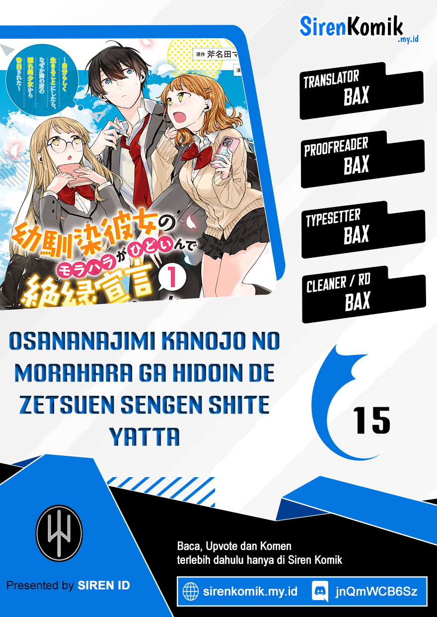 Osananajimi Kanojo no Morahara ga Hidoin de Zetsuen Sengen shite Yatta Chapter 15 Gambar 1