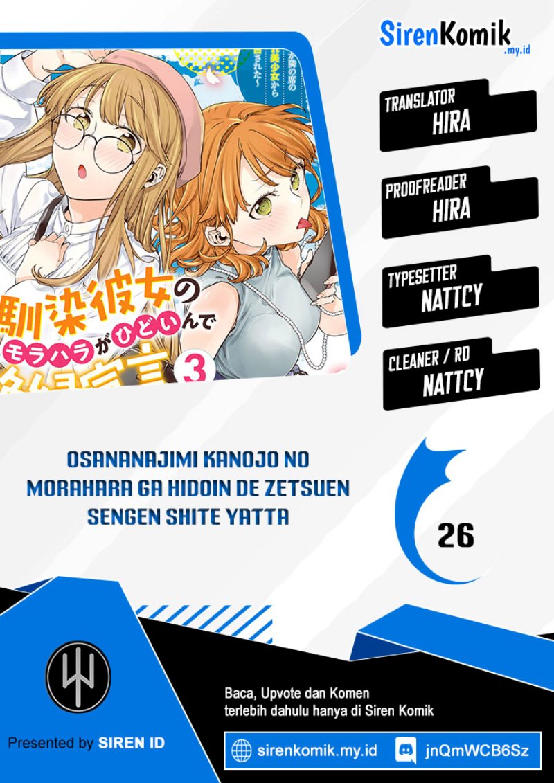 Osananajimi Kanojo no Morahara ga Hidoin de Zetsuen Sengen shite Yatta Chapter 26 Gambar 1