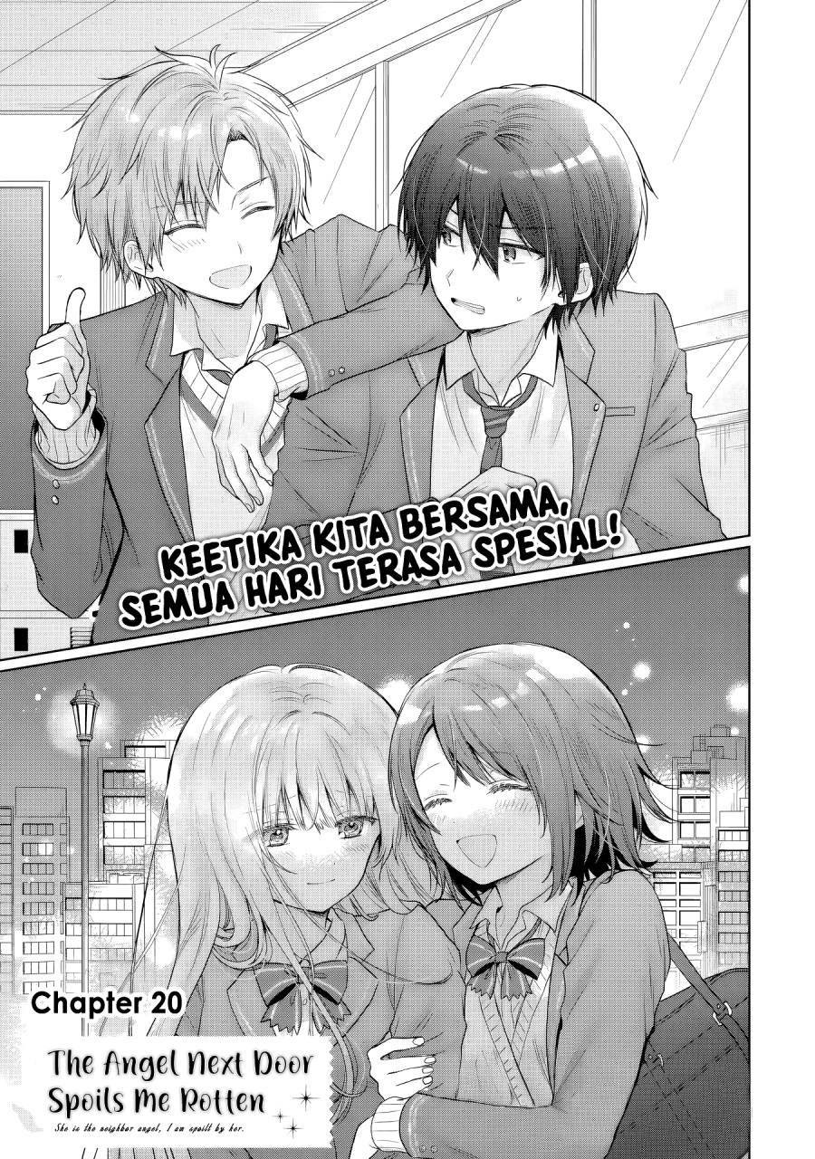 Otonari no Tenshi-sama ni Itsunomanika Dame Ningen ni Sareteita Ken Chapter 20.1 Gambar 1