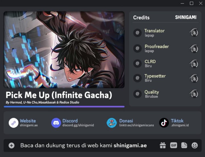 Pick Me Up, Infinite Gacha Chapter 162 Gambar 1