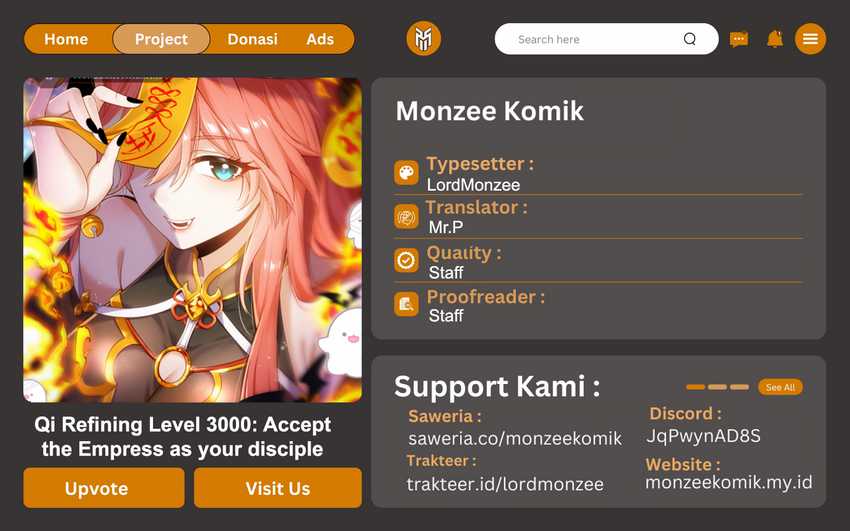 Qi Refining Level 3000 Accept the Empress as your disciple Chapter 04 Gambar 1