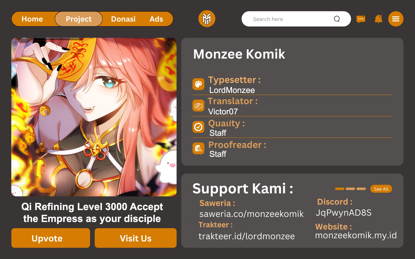 Qi Refining Level 3000 Accept the Empress as your disciple Chapter 15 Gambar 1