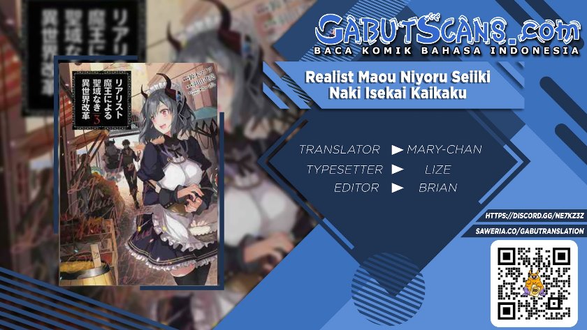Realist Maou Niyoru Seiiki Naki Isekai Kaikaku Chapter 30 Gambar 1