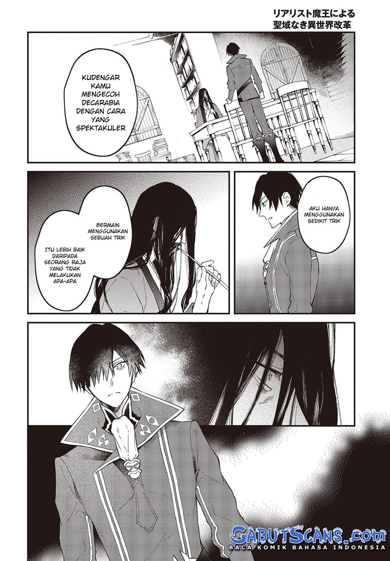 Realist Maou Niyoru Seiiki Naki Isekai Kaikaku Chapter 34 Gambar 21