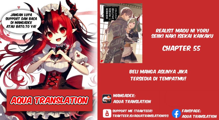 Realist Maou Niyoru Seiiki Naki Isekai Kaikaku Chapter 55 Gambar 1