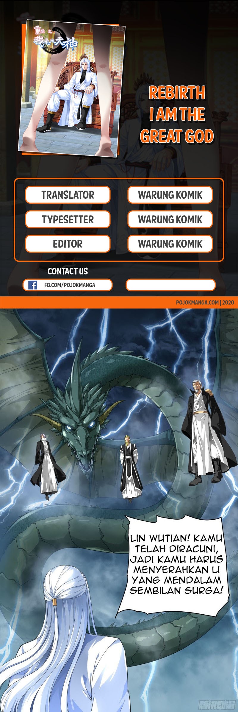 Rebirth I Am The Great God Chapter 01 Gambar 2