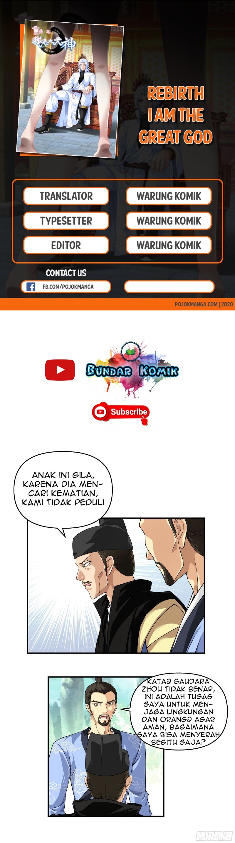 Rebirth I Am The Great God Chapter 04 Gambar 1