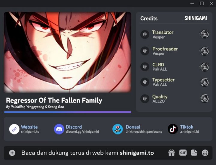 Regressor of the Fallen Family Chapter 113 Gambar 1