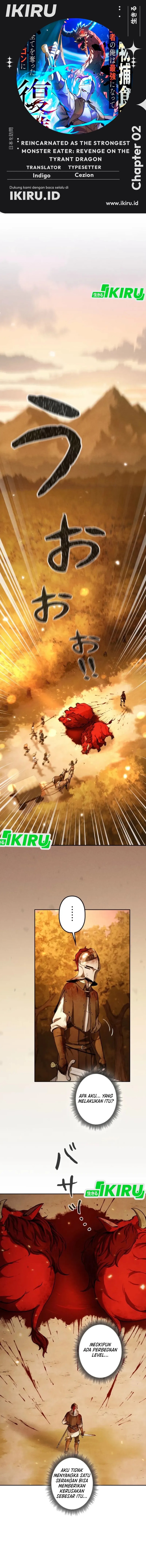 Reincarnated as the Strongest Monster Eater: Revenge on the Tyrant Dragon Chapter 02 Gambar 1
