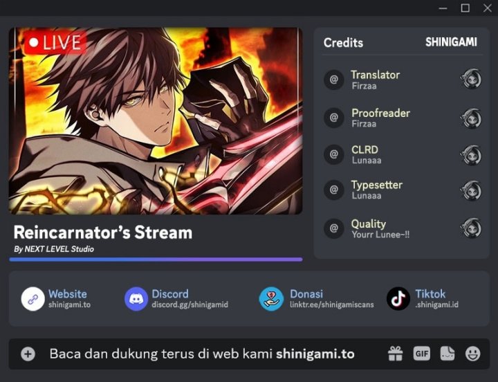 Reincarnator’s Stream Chapter 14 Gambar 1