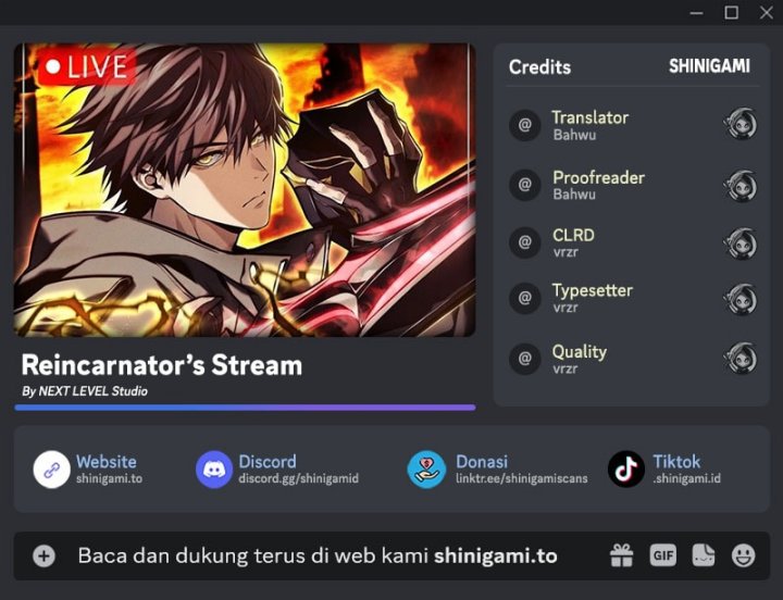 Reincarnator’s Stream Chapter 28 Gambar 1