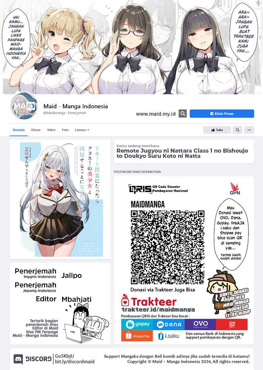 Remote Jugyou ni Nattara Class 1 no Bishoujo to Doukyo Suru Koto ni Natta Chapter 05 Gambar 2