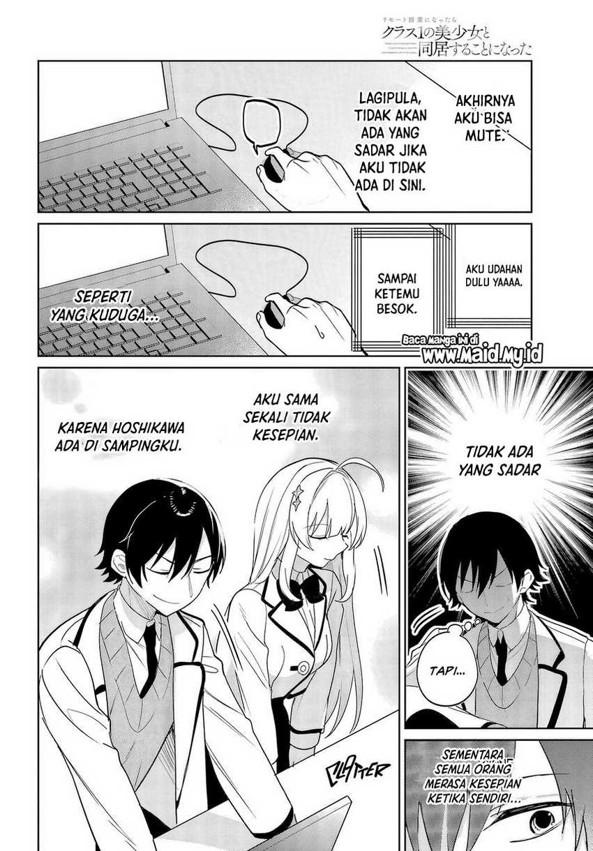 Remote Jugyou ni Nattara Class 1 no Bishoujo to Doukyo Suru Koto ni Natta Chapter 05 Gambar 20