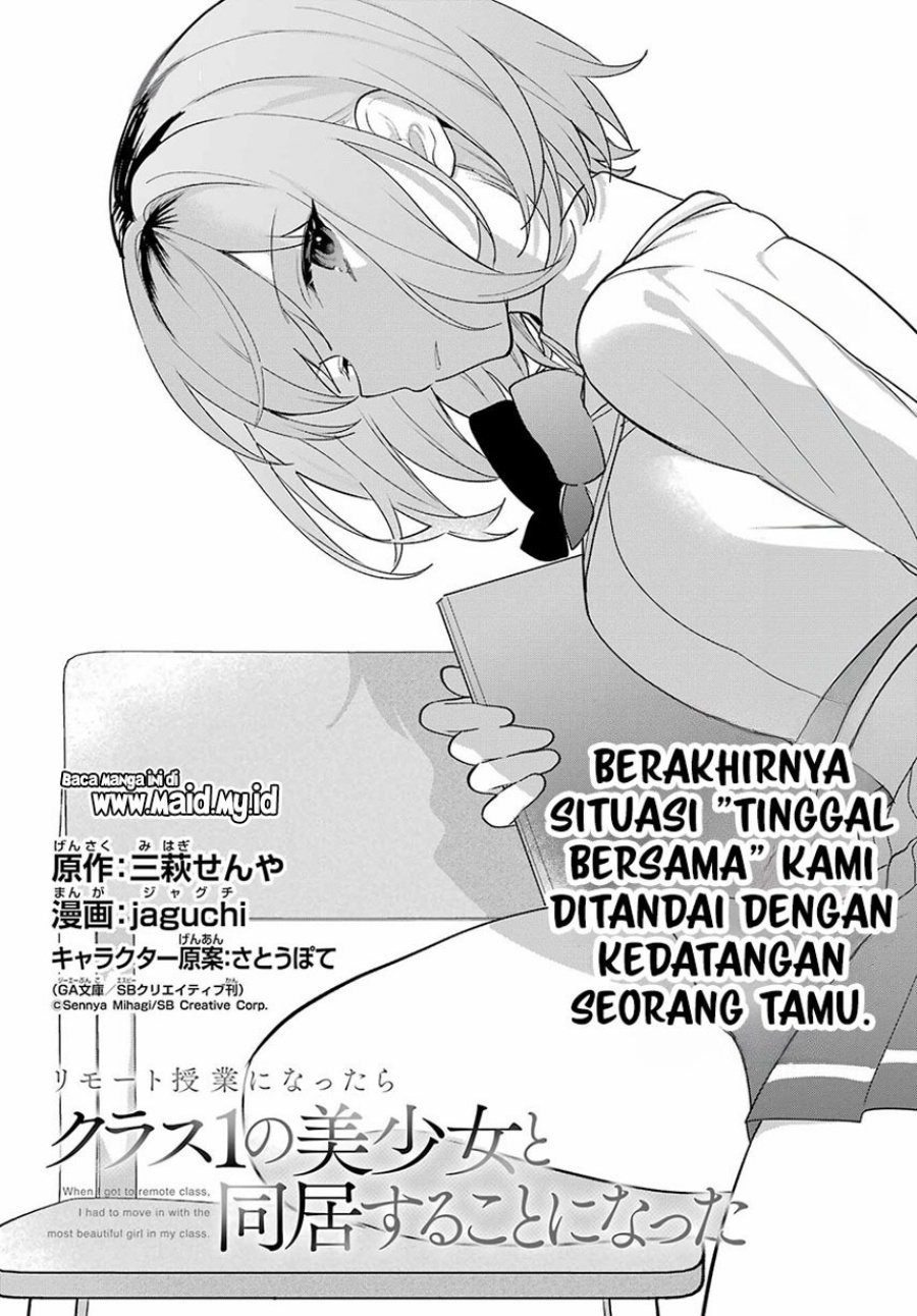 Remote Jugyou ni Nattara Class 1 no Bishoujo to Doukyo Suru Koto ni Natta Chapter 10 Gambar 4
