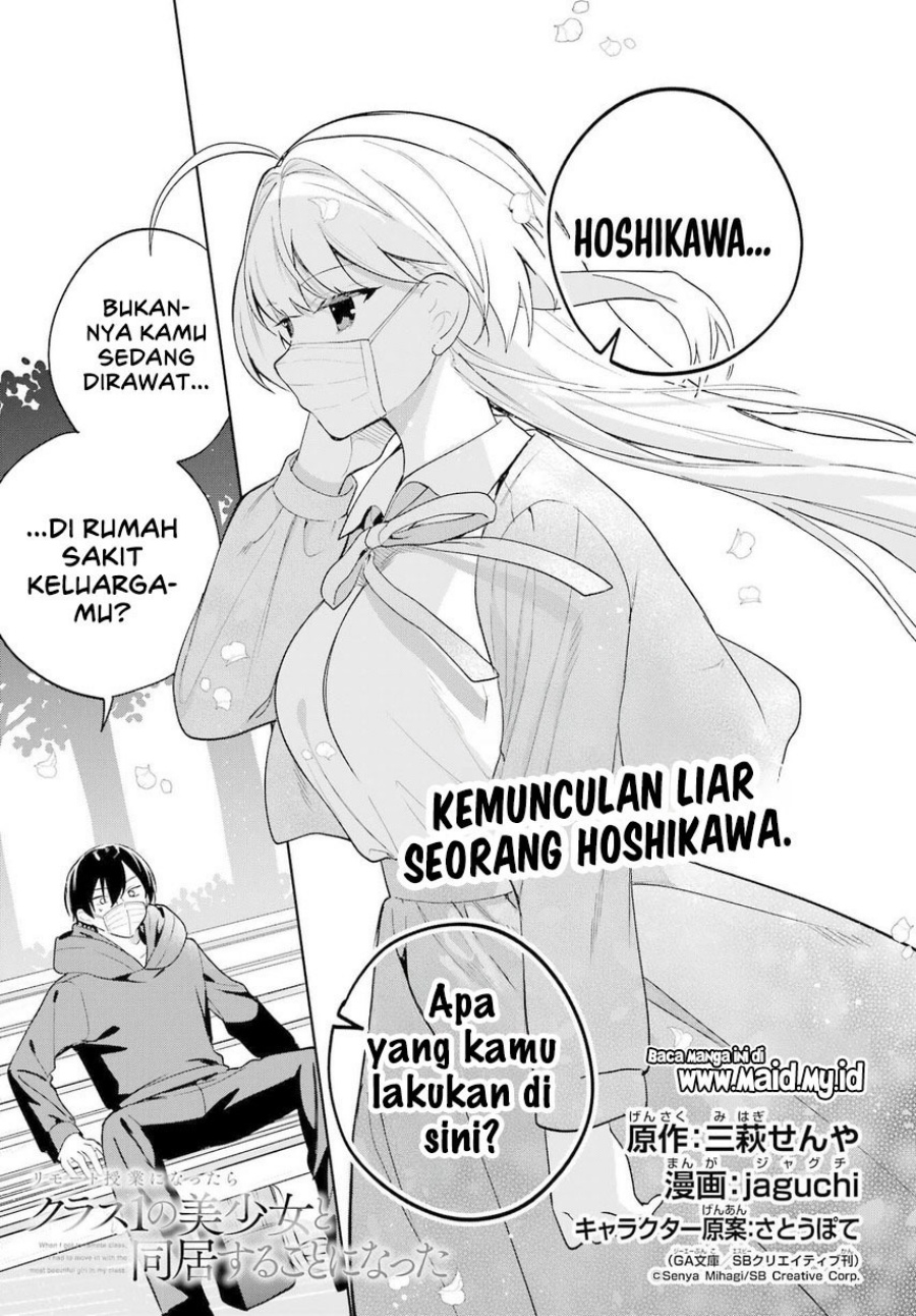 Remote Jugyou ni Nattara Class 1 no Bishoujo to Doukyo Suru Koto ni Natta Chapter 11 Gambar 3