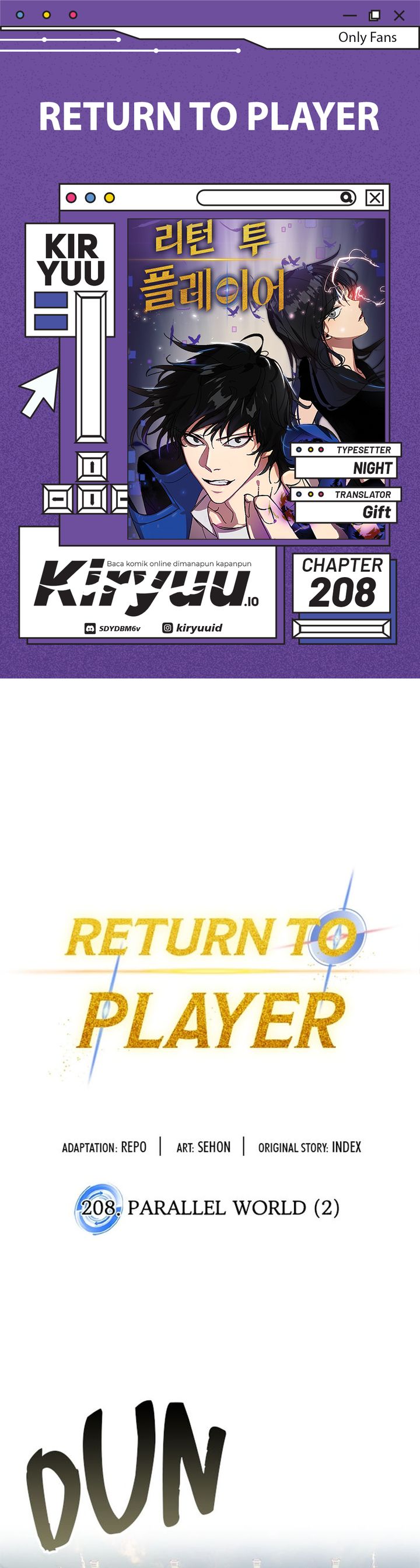 Return to Player Chapter 208 Gambar 1