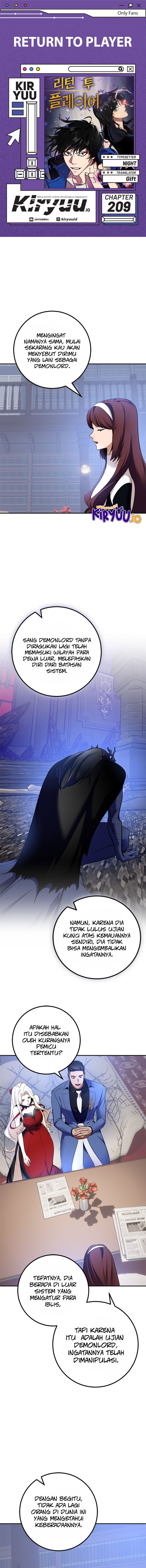 Return to Player Chapter 209 Gambar 1