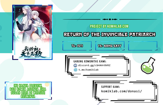 Return of the Invincible Patriarch Chapter 08 Gambar 1