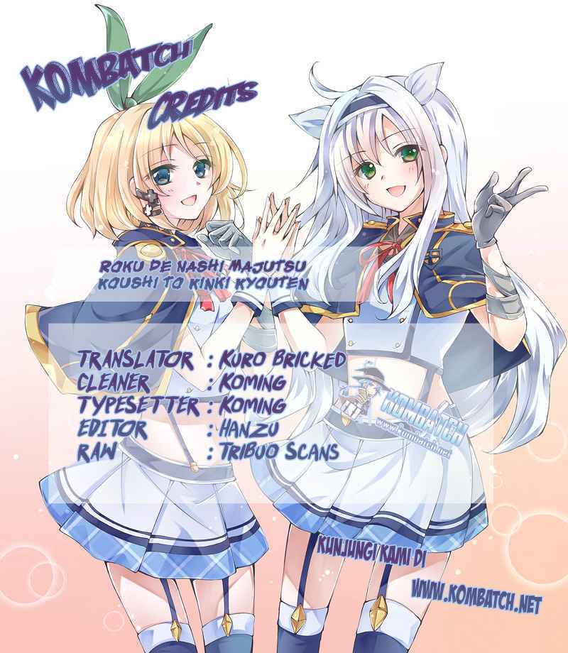 Roku de Nashi Majutsu Koushi to Kinki Kyouten Chapter 02 Gambar 1