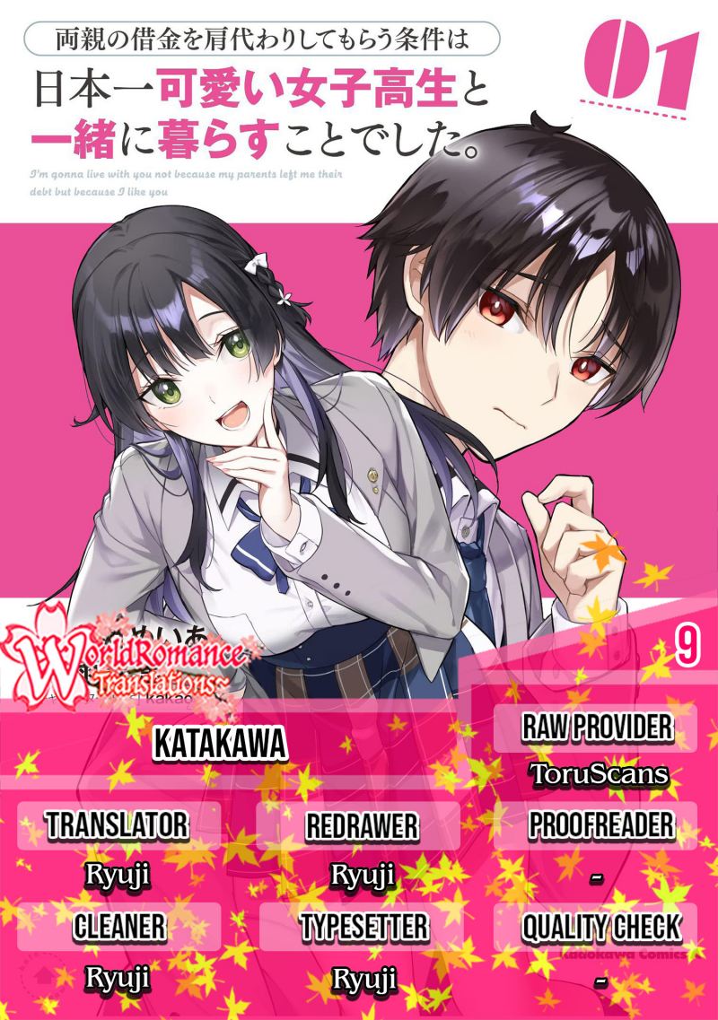 Ryoushin no Shakkin wo Katagawari Shite Morau Jouken wa Nihon’ichi Kawaii Joshikousei to Issho ni Kurasu Koto Deshita Chapter 09 Gambar 1