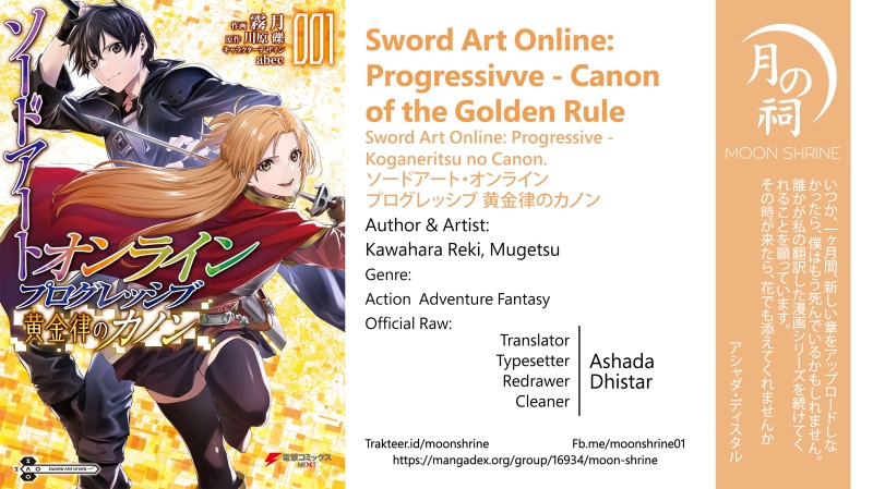 Sword Art Online: Progressive – Canon of the Golden Rule Chapter 01 Gambar 1
