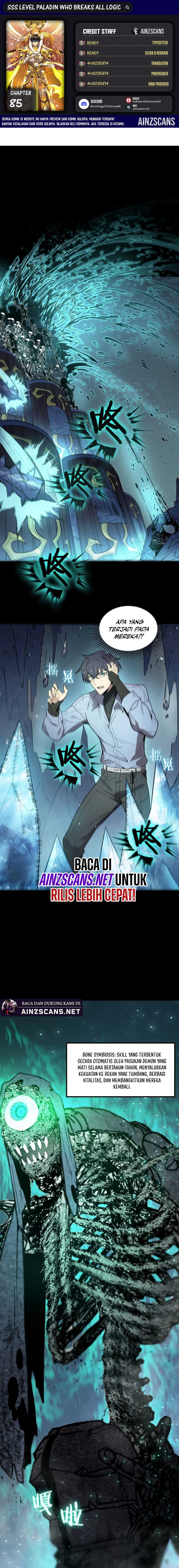 SSS-Level Paladin Who Breaks All Logic Chapter 85 Gambar 1