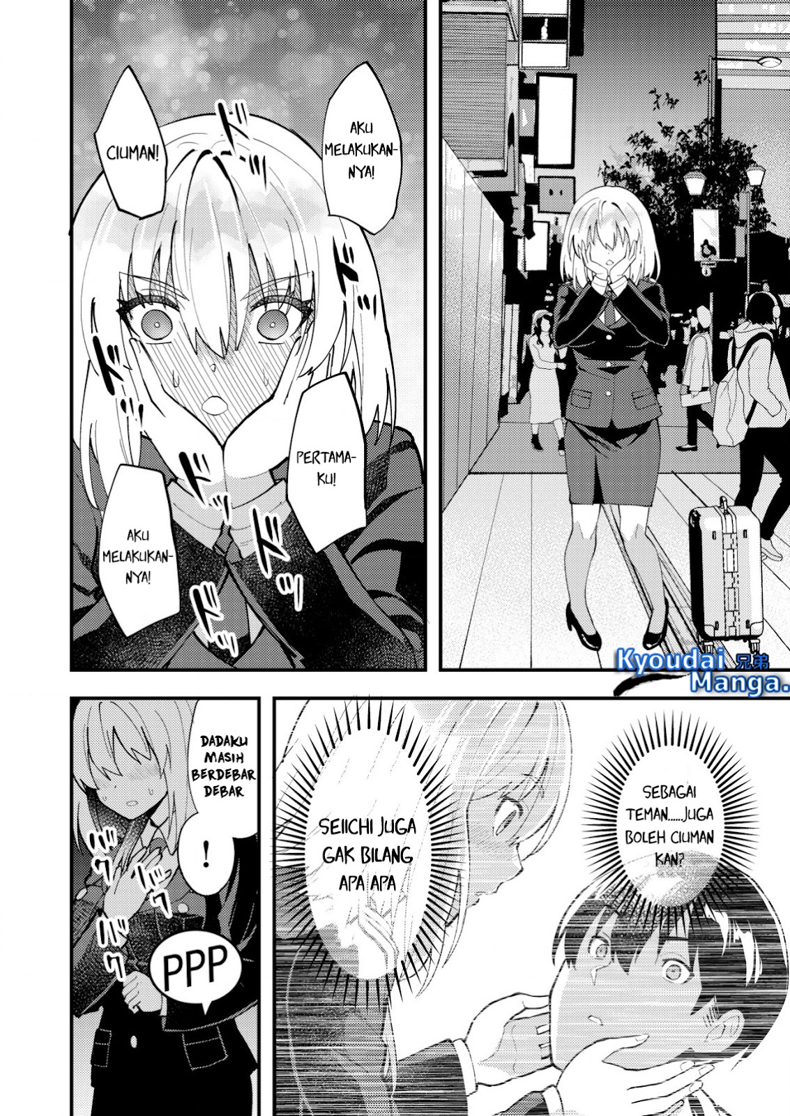Sagishi to Keisatsukan no Rennai Kyori Chapter 08.2 Gambar 7
