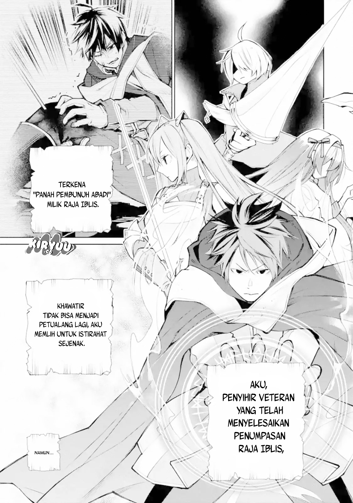 Saikyou no Madoshi. Hisa ni Ya wo Ukete Shimatta no de Inaka no Eihei ni Naru Chapter 02.1 Gambar 2