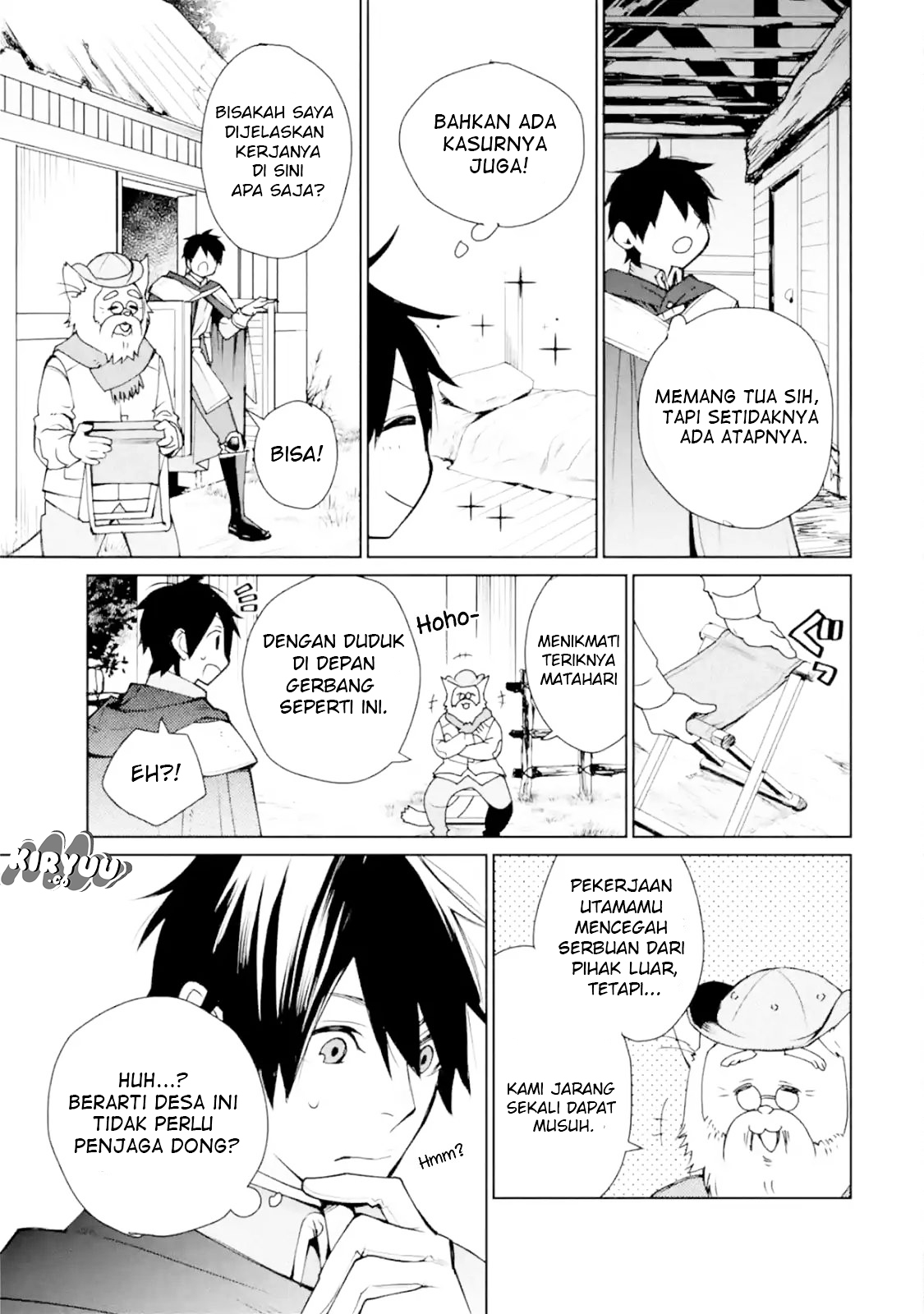 Saikyou no Madoshi. Hisa ni Ya wo Ukete Shimatta no de Inaka no Eihei ni Naru Chapter 02.1 Gambar 10