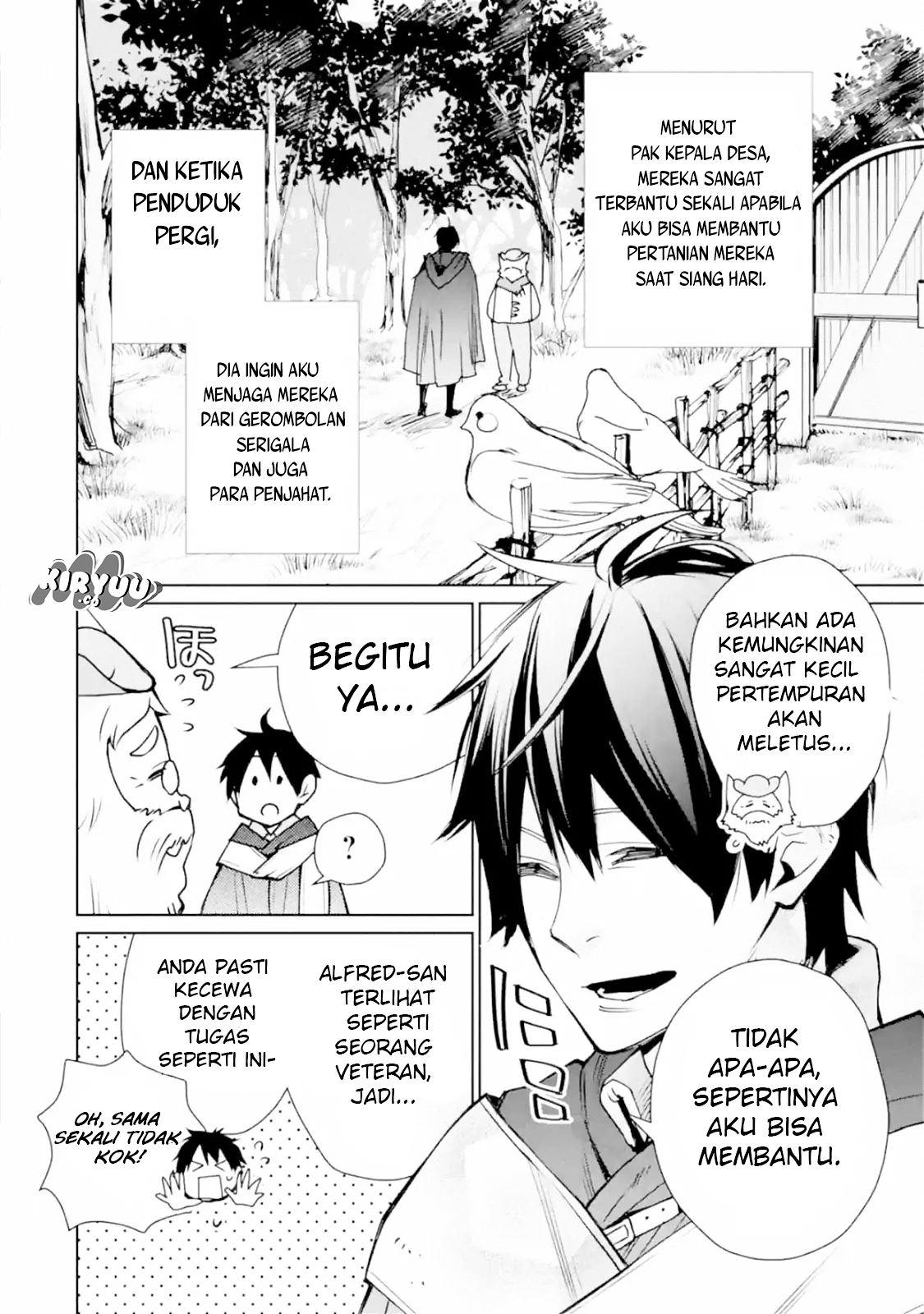 Saikyou no Madoshi. Hisa ni Ya wo Ukete Shimatta no de Inaka no Eihei ni Naru Chapter 02.1 Gambar 11