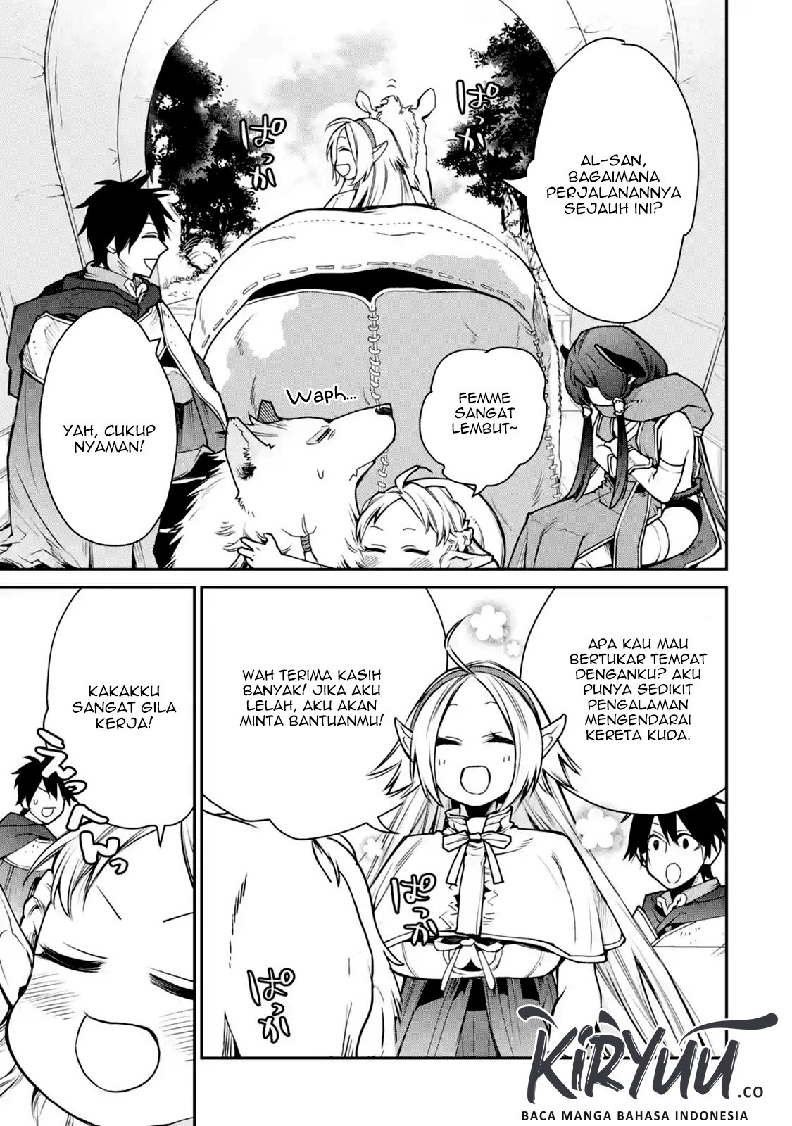 Saikyou no Madoshi. Hisa ni Ya wo Ukete Shimatta no de Inaka no Eihei ni Naru Chapter 08.1 Gambar 4