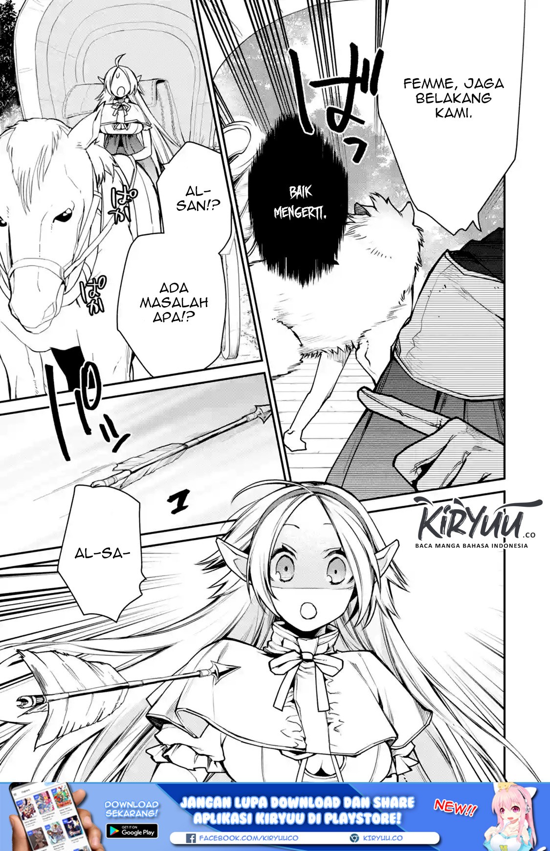 Saikyou no Madoshi. Hisa ni Ya wo Ukete Shimatta no de Inaka no Eihei ni Naru Chapter 08.1 Gambar 8