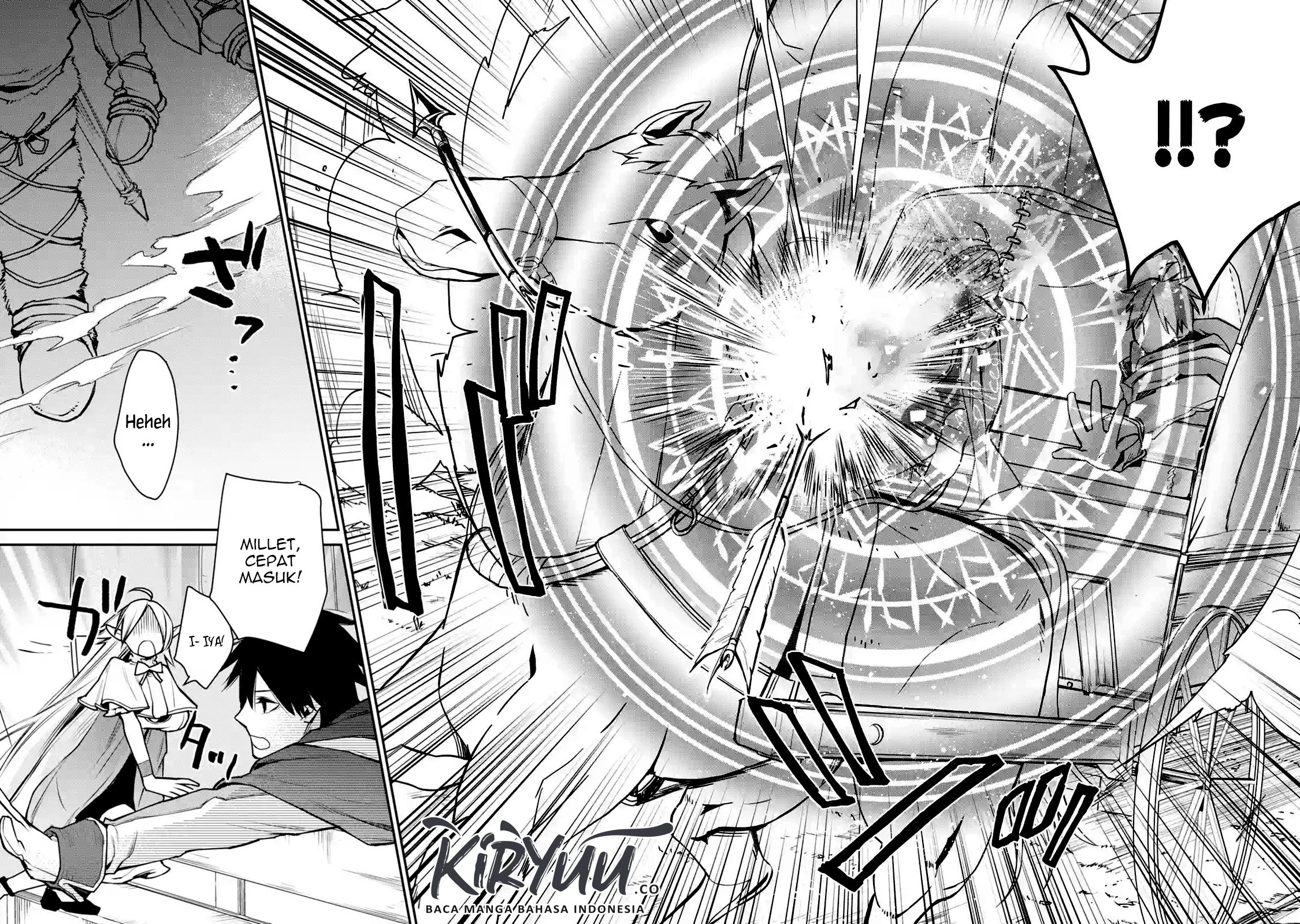 Saikyou no Madoshi. Hisa ni Ya wo Ukete Shimatta no de Inaka no Eihei ni Naru Chapter 08.1 Gambar 9