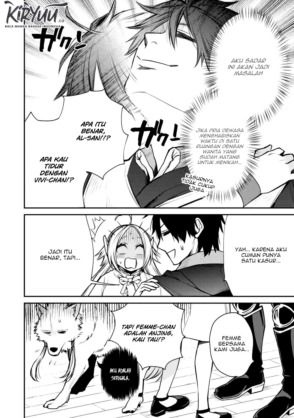 Saikyou no Madoshi. Hisa ni Ya wo Ukete Shimatta no de Inaka no Eihei ni Naru Chapter 09.1 Gambar 5