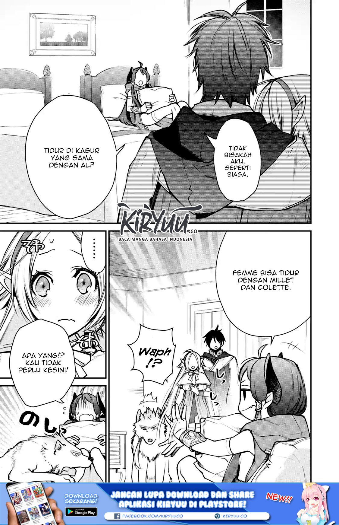 Saikyou no Madoshi. Hisa ni Ya wo Ukete Shimatta no de Inaka no Eihei ni Naru Chapter 09.1 Gambar 6