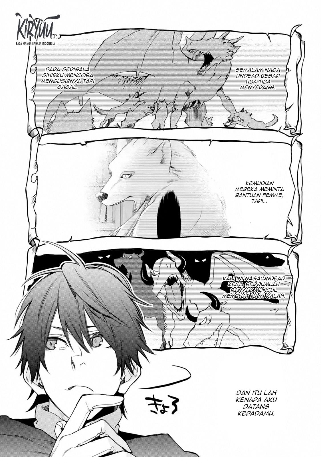 Saikyou no Madoshi. Hisa ni Ya wo Ukete Shimatta no de Inaka no Eihei ni Naru Chapter 12.1 Gambar 9