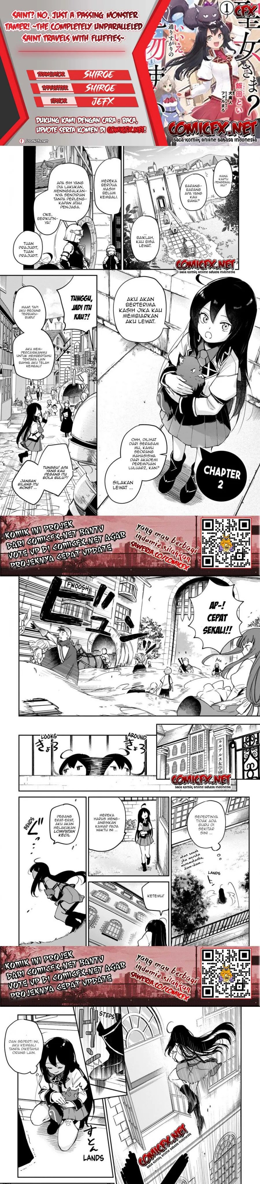 Saint? No, Just a Passing Monster Tamer! ~The Completely Unparalleled Saint Travels with Fluffies~ Chapter 02.1 Gambar 1
