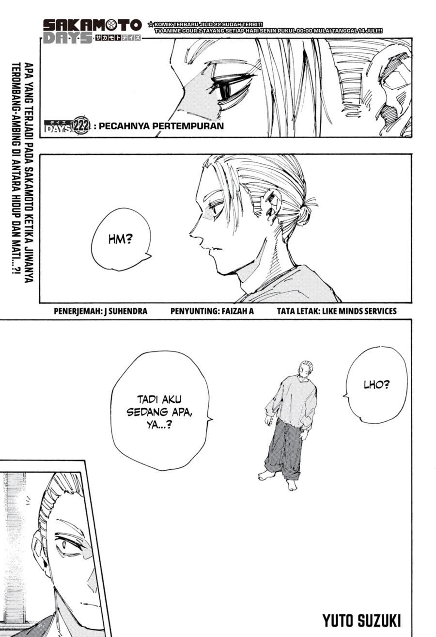 Sakamoto Days Chapter 222 Gambar 1