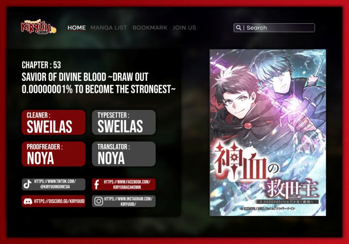 Savior of Divine Blood ~Draw Out 0.00000001% to Become the Strongest~ Chapter 53 Gambar 1